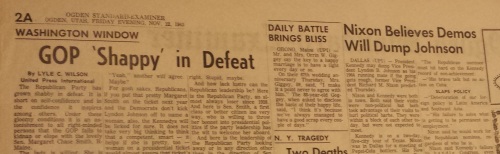 Nov. 22 1963 Ogden Standard-Examiner Nixon story