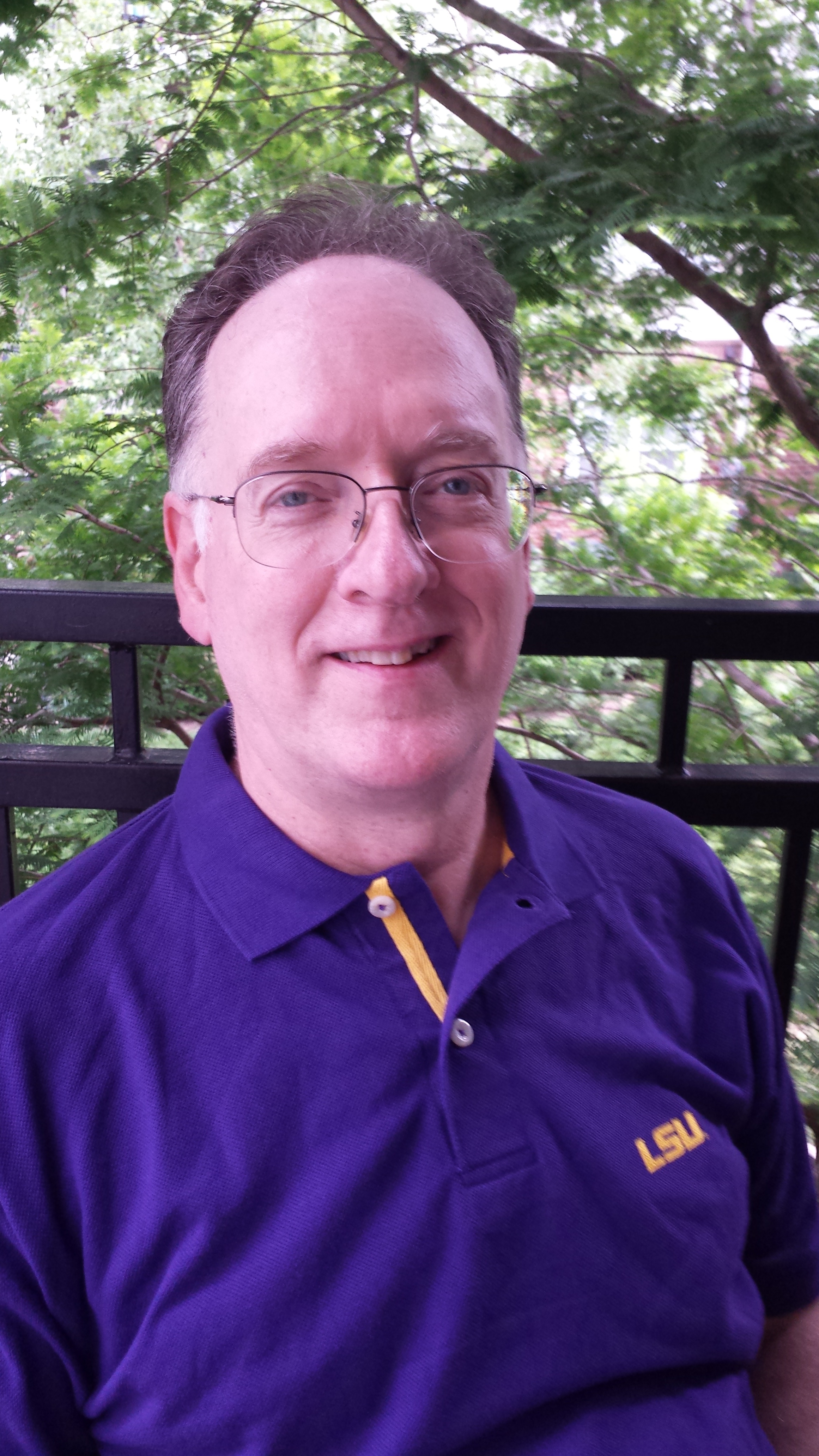 About Steve Buttry - steve-in-lsu-shirt