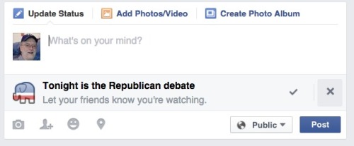 Facebook debate